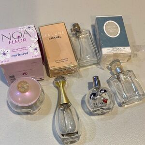 CHANEL Allure and Assorted Perfume Empty Bottles